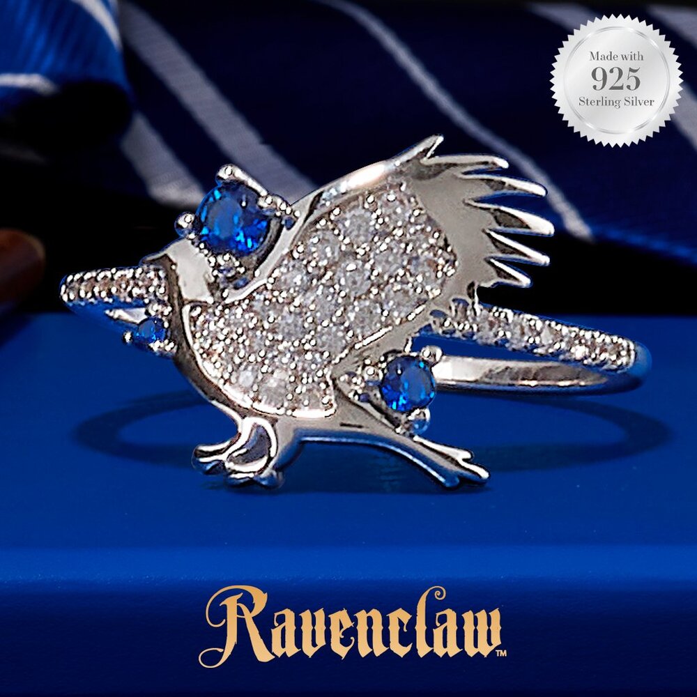 Harry Potter Hogwarts Pride Ravenclaw ring, 925 Sterling Silver